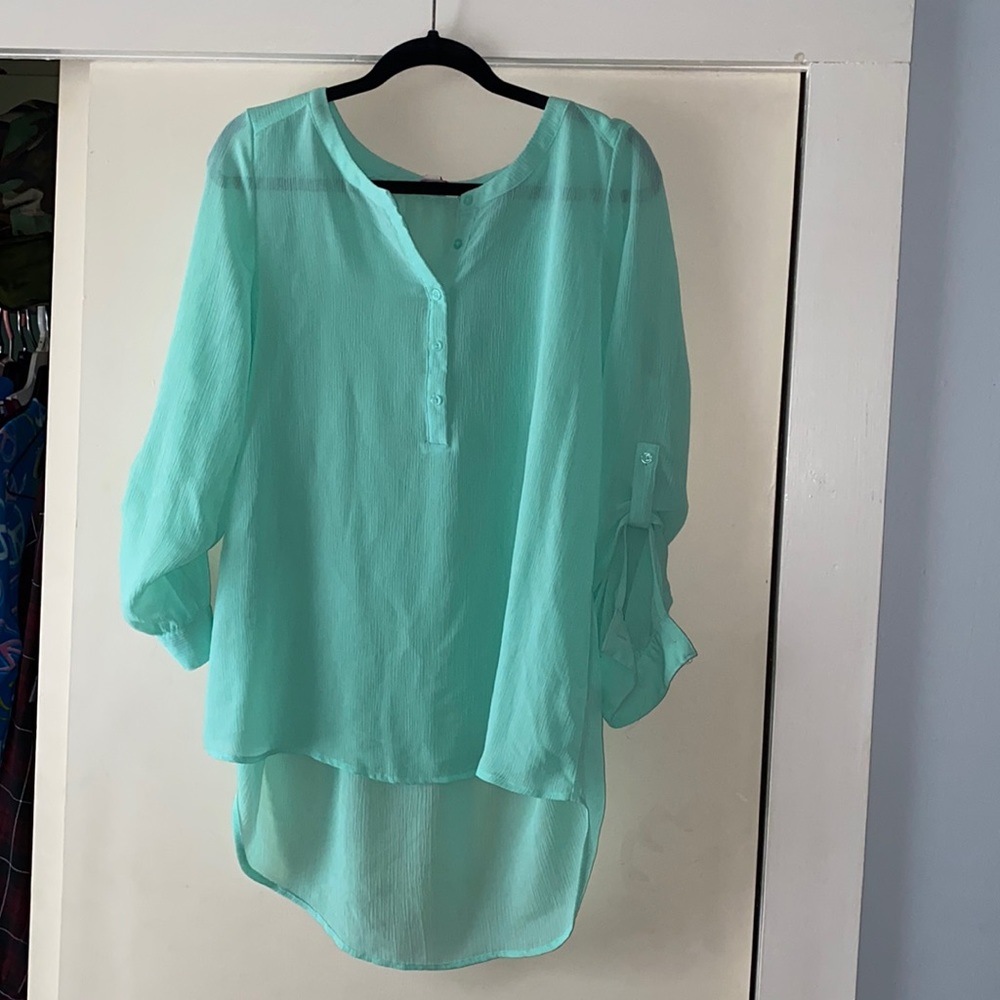 Mint Green Blouse